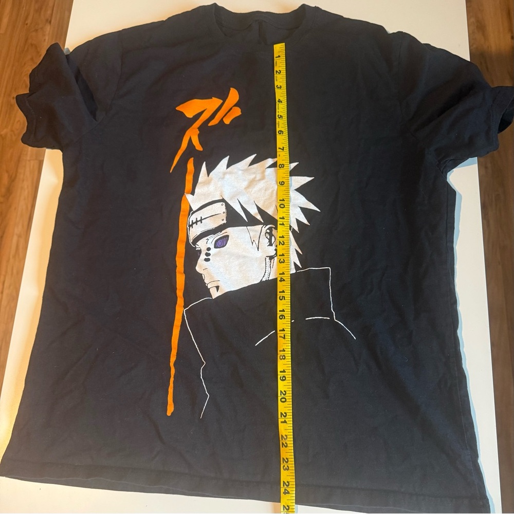 Naruto black cotton t-shirt